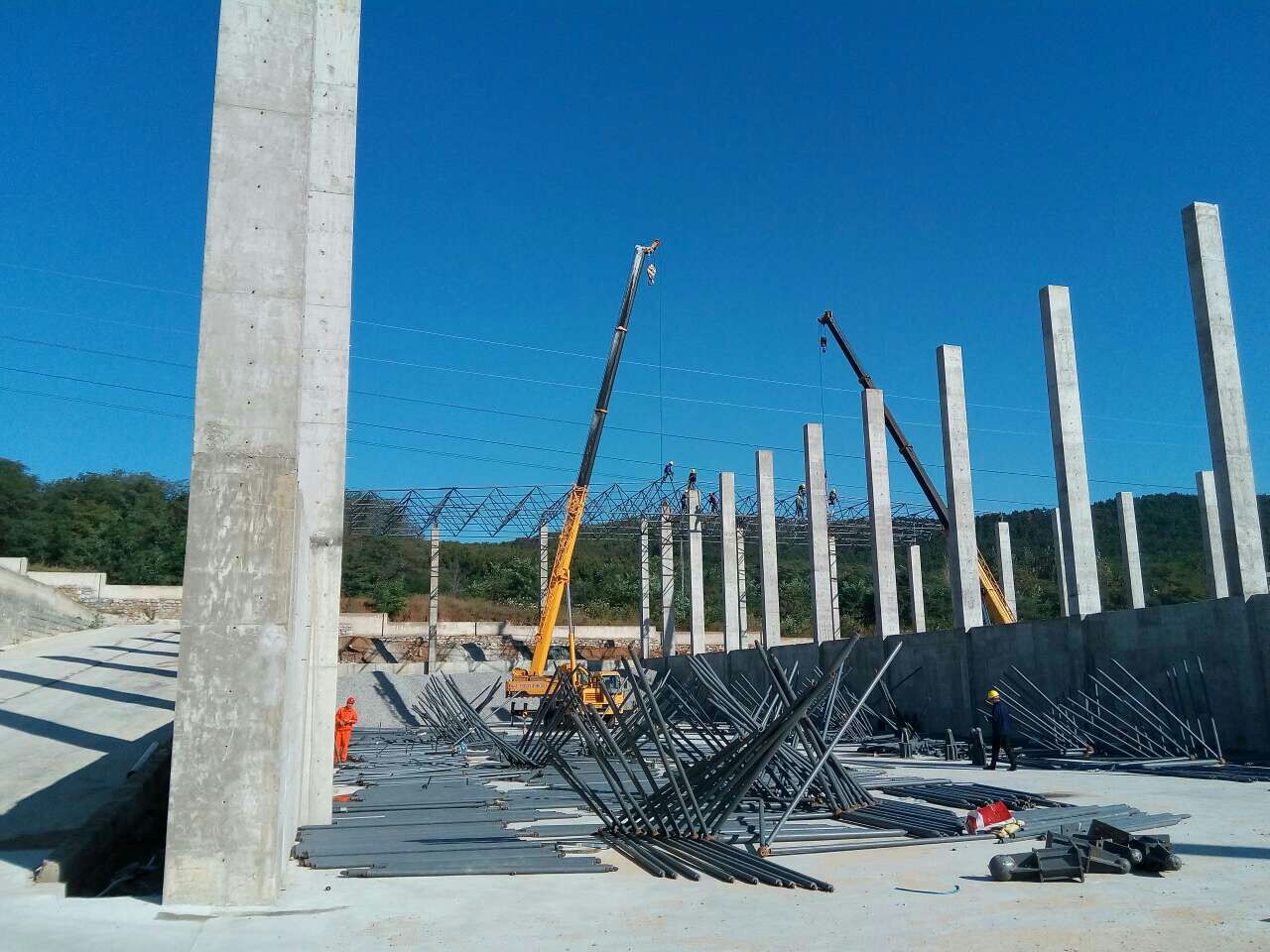 湛江威海搅拌站网架